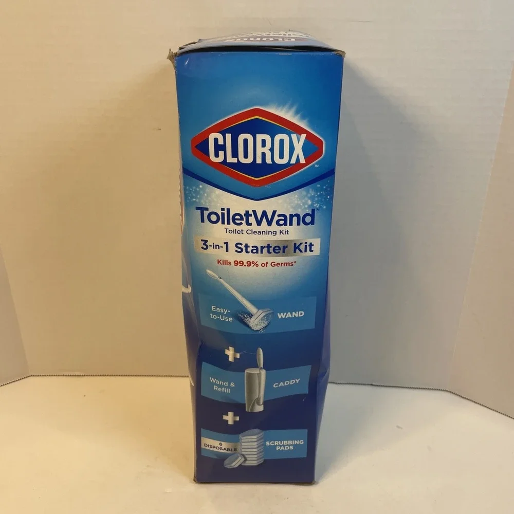 Clorox ToiletWand Starter Kit Unisex OS Blue 3-in-1 Cleaning System 6 Refills